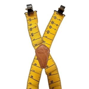 THE BOSS Heavy Duty‎ Tape Measure Suspenders Yellow carpenter novelty contractor